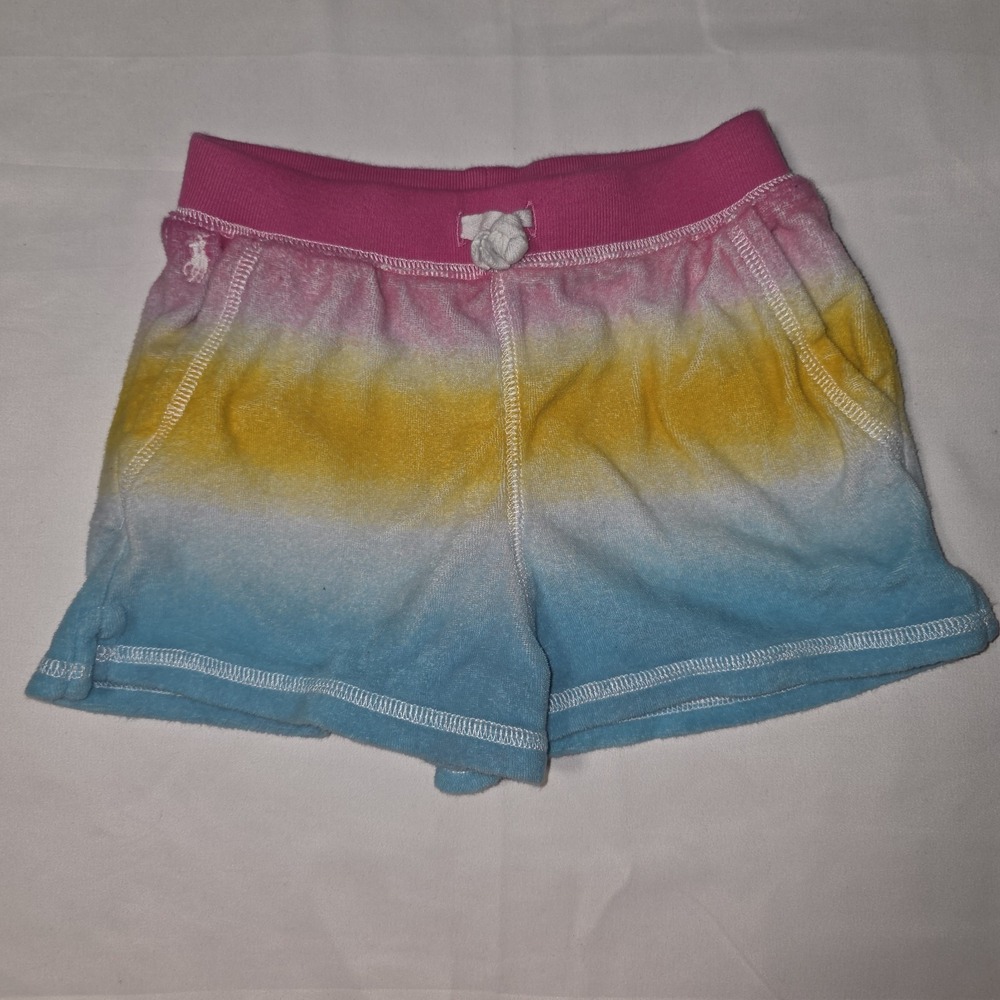 Polo Ralph Lauren Girls Shorts Colorful Pastel Tie Dye Size‎ 5 Y0